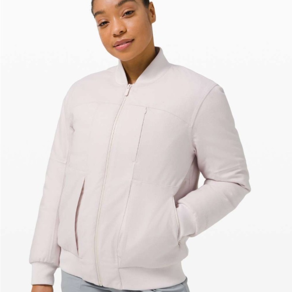 Lululemon Roam Far Wool 3-In-1 Jacket Waterproof Wool Size 4 in Light Chrome